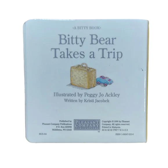 American Girl Doll Pleasant Company Bitty Baby 2000 Travel Outfit Set Retired - Picture 11 of 11